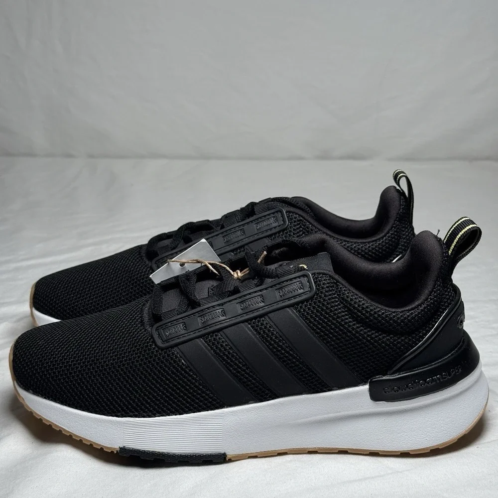 Adidas Racer TR21 Black White Running Shoes Womens‎ US 5.5 Sneakers